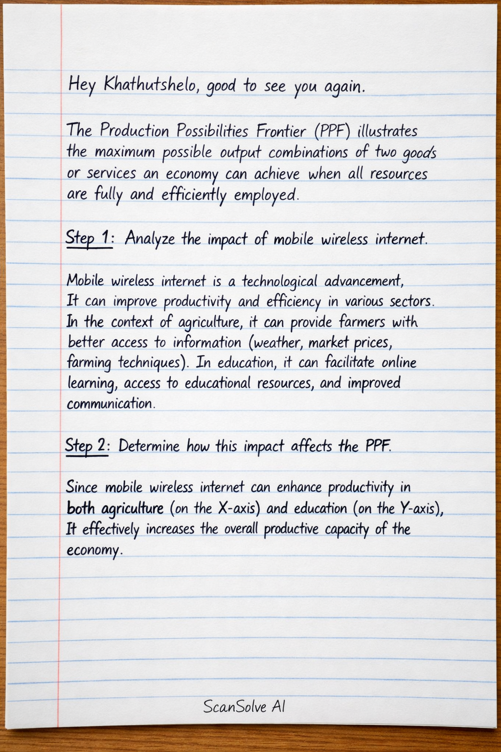 Handwritten step-by-step solution preview