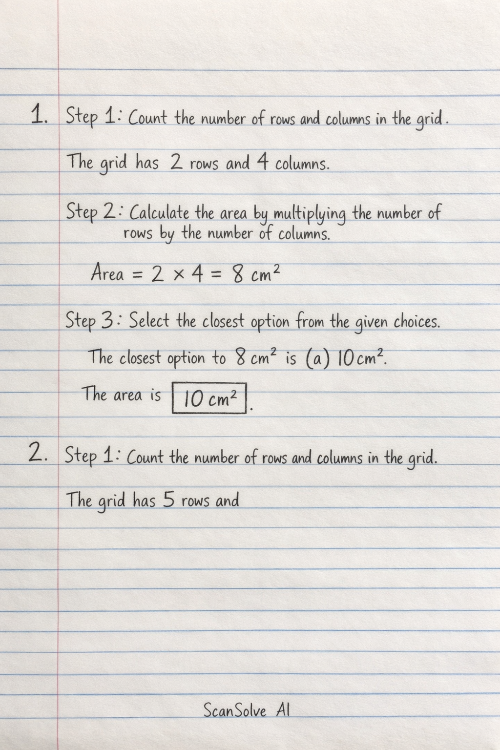 Handwritten step-by-step solution preview