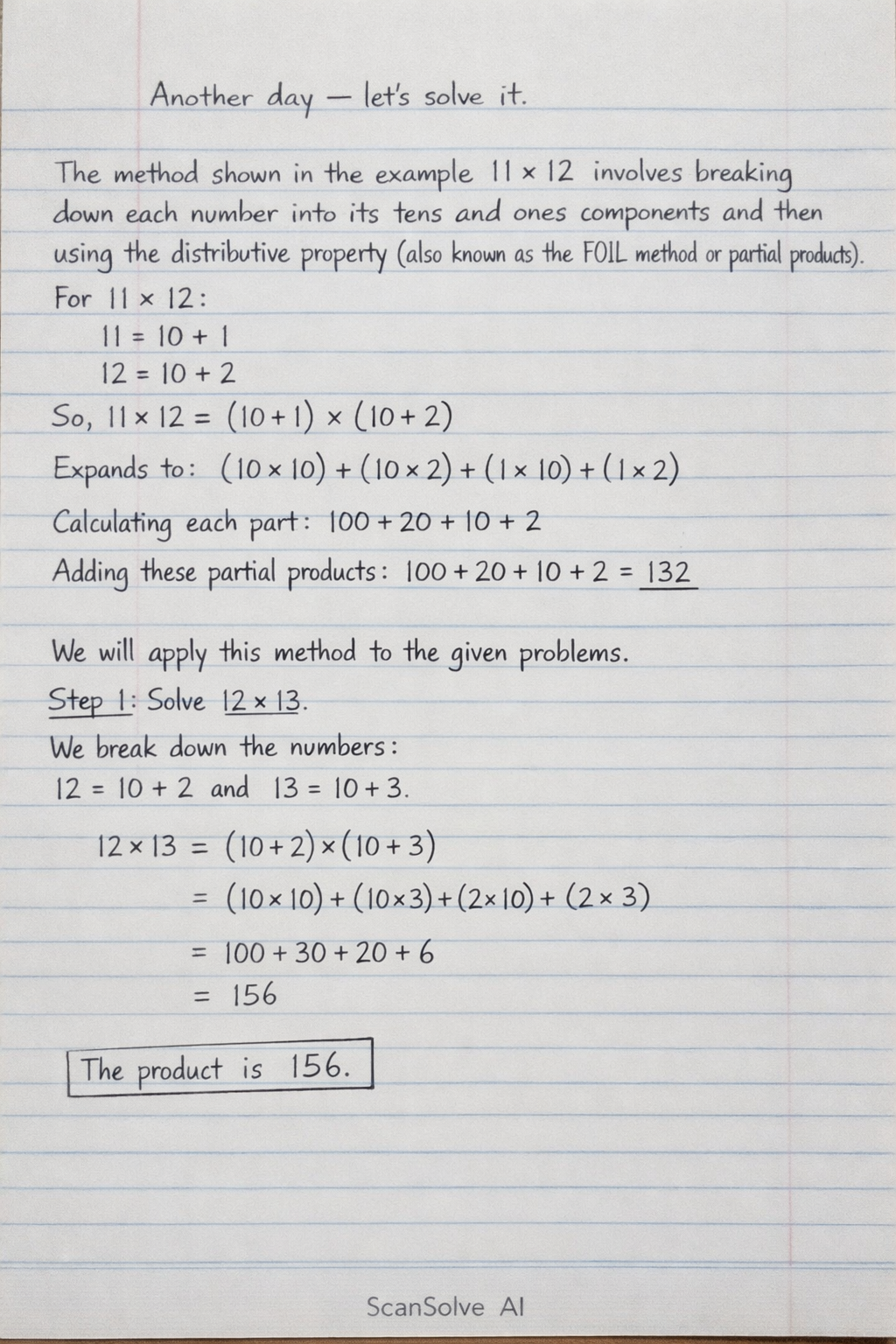 Handwritten step-by-step solution preview