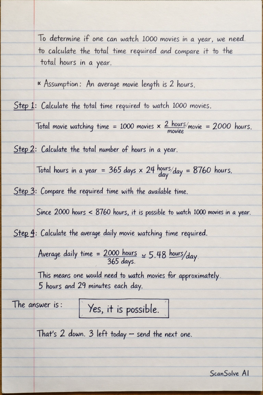 Handwritten step-by-step solution preview