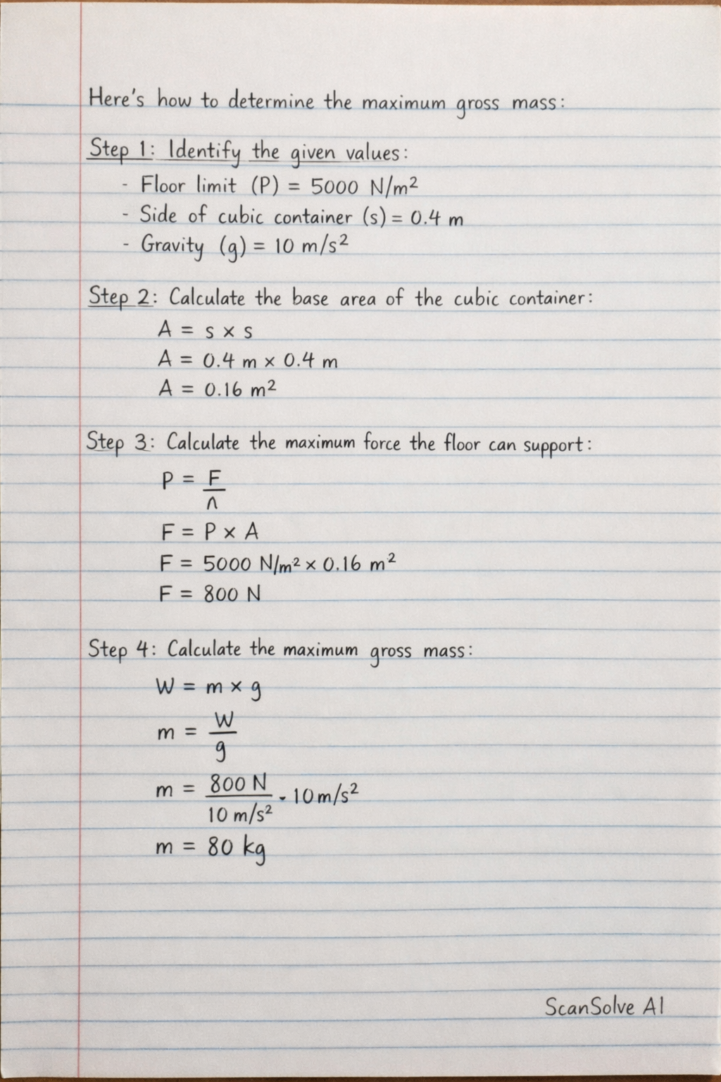 Handwritten step-by-step solution preview