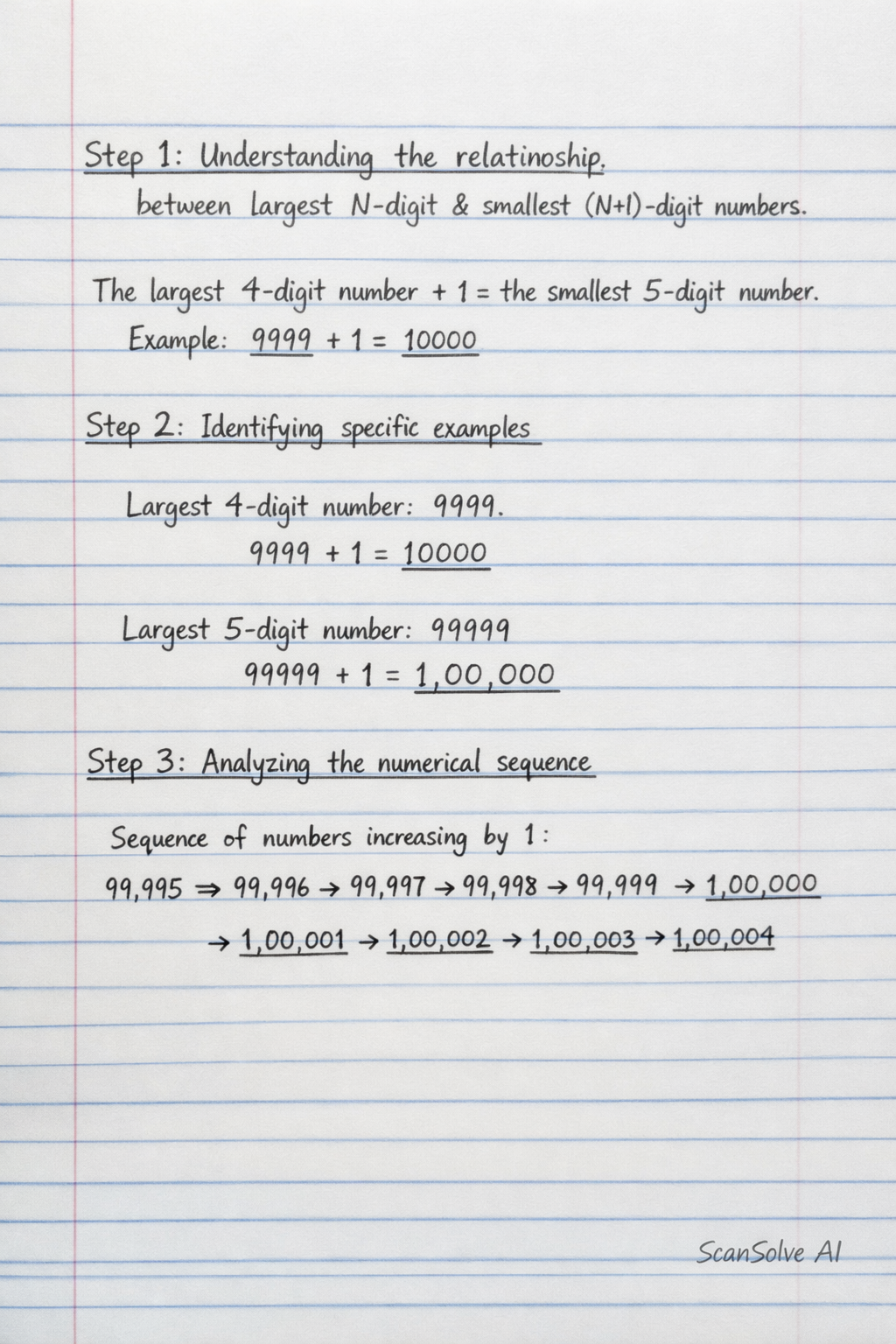Handwritten step-by-step solution preview