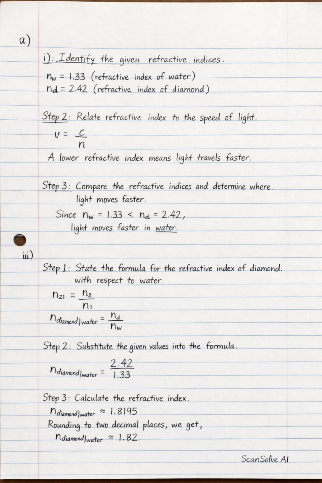 Handwritten step-by-step solution preview