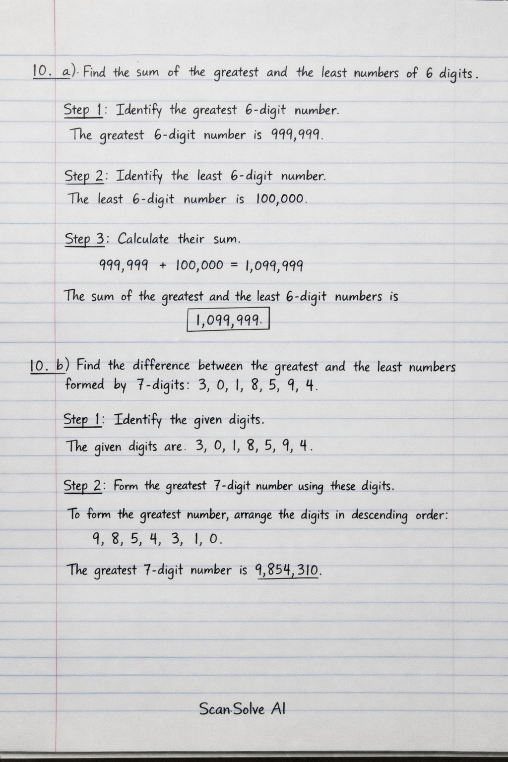 Handwritten step-by-step solution preview