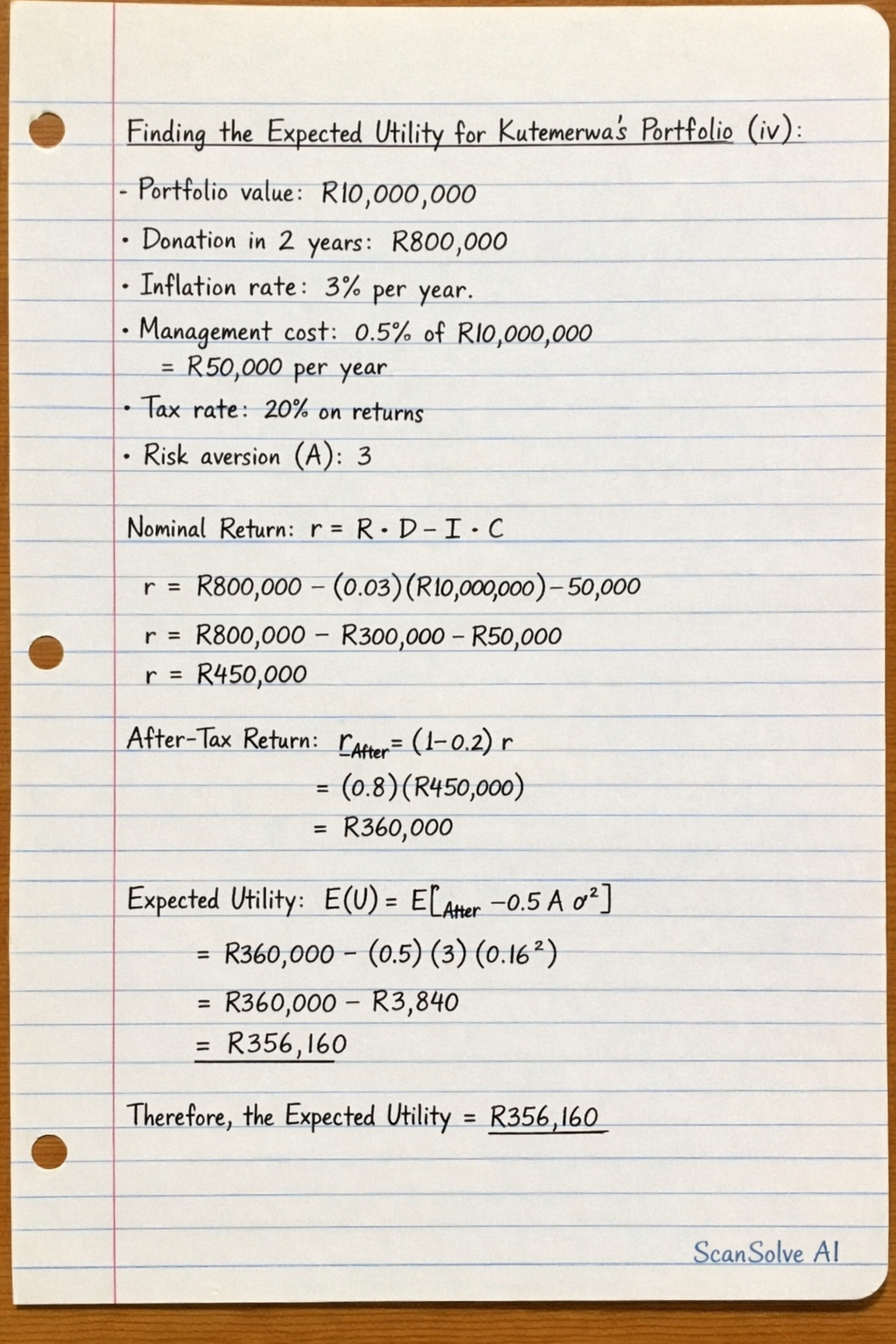 Handwritten step-by-step solution preview