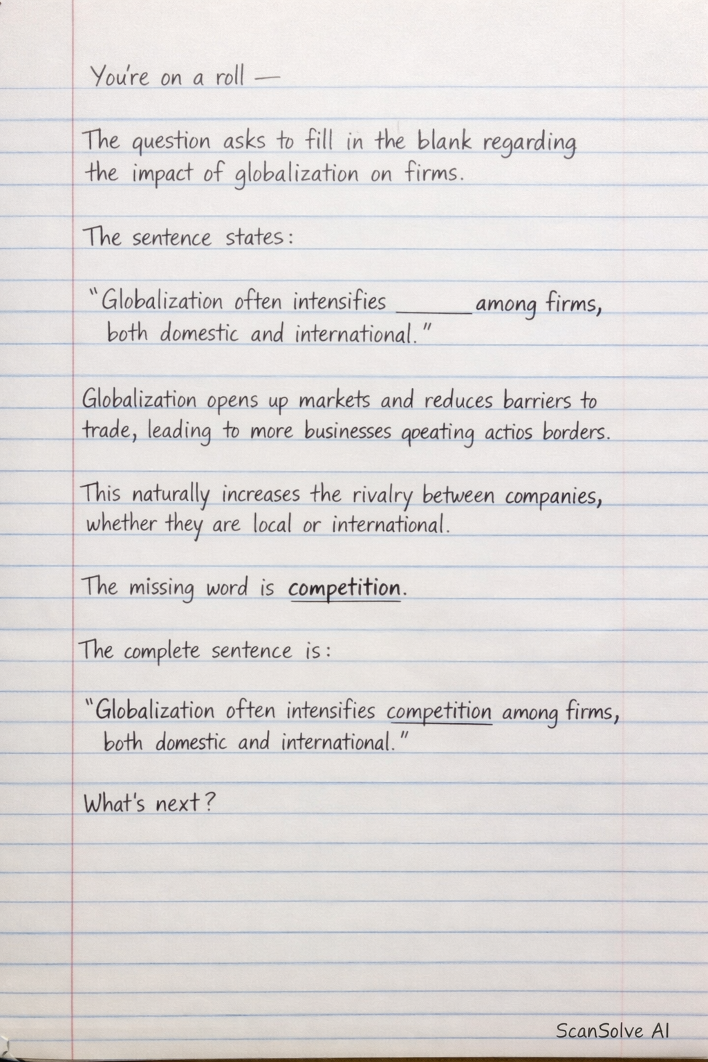 Handwritten step-by-step solution preview