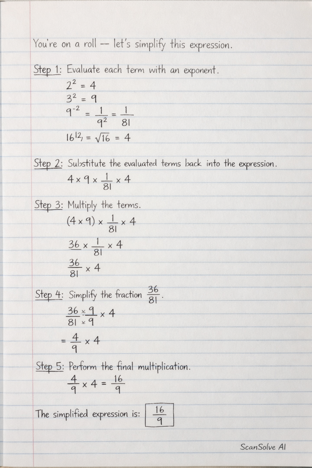 Handwritten step-by-step solution preview