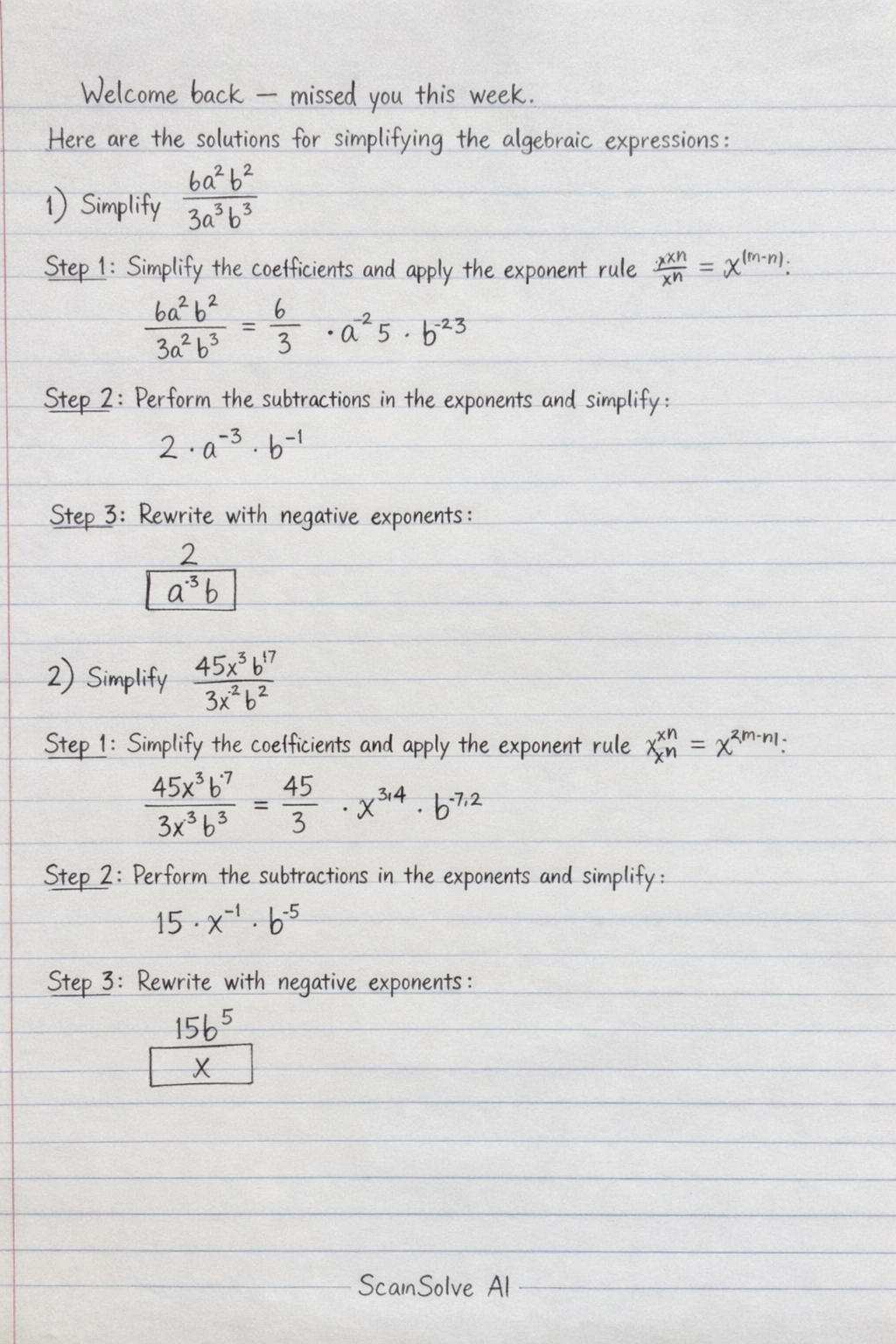 Handwritten step-by-step solution preview