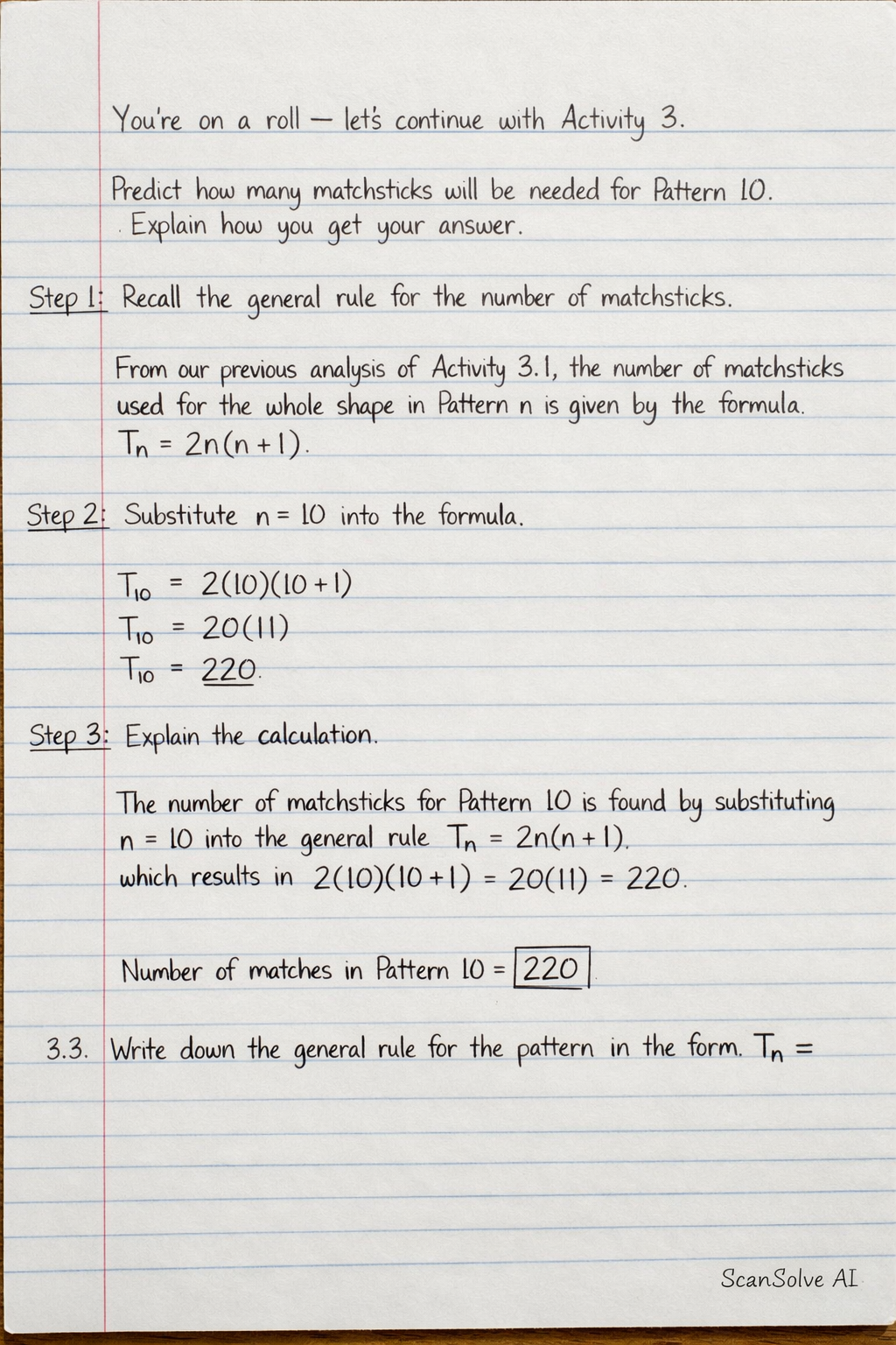 Handwritten step-by-step solution preview