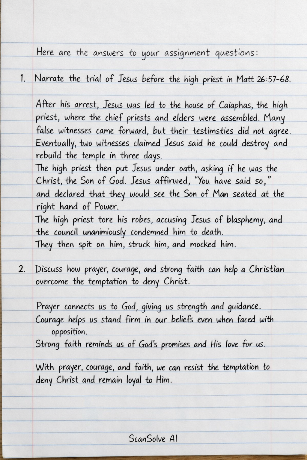 Handwritten step-by-step solution preview