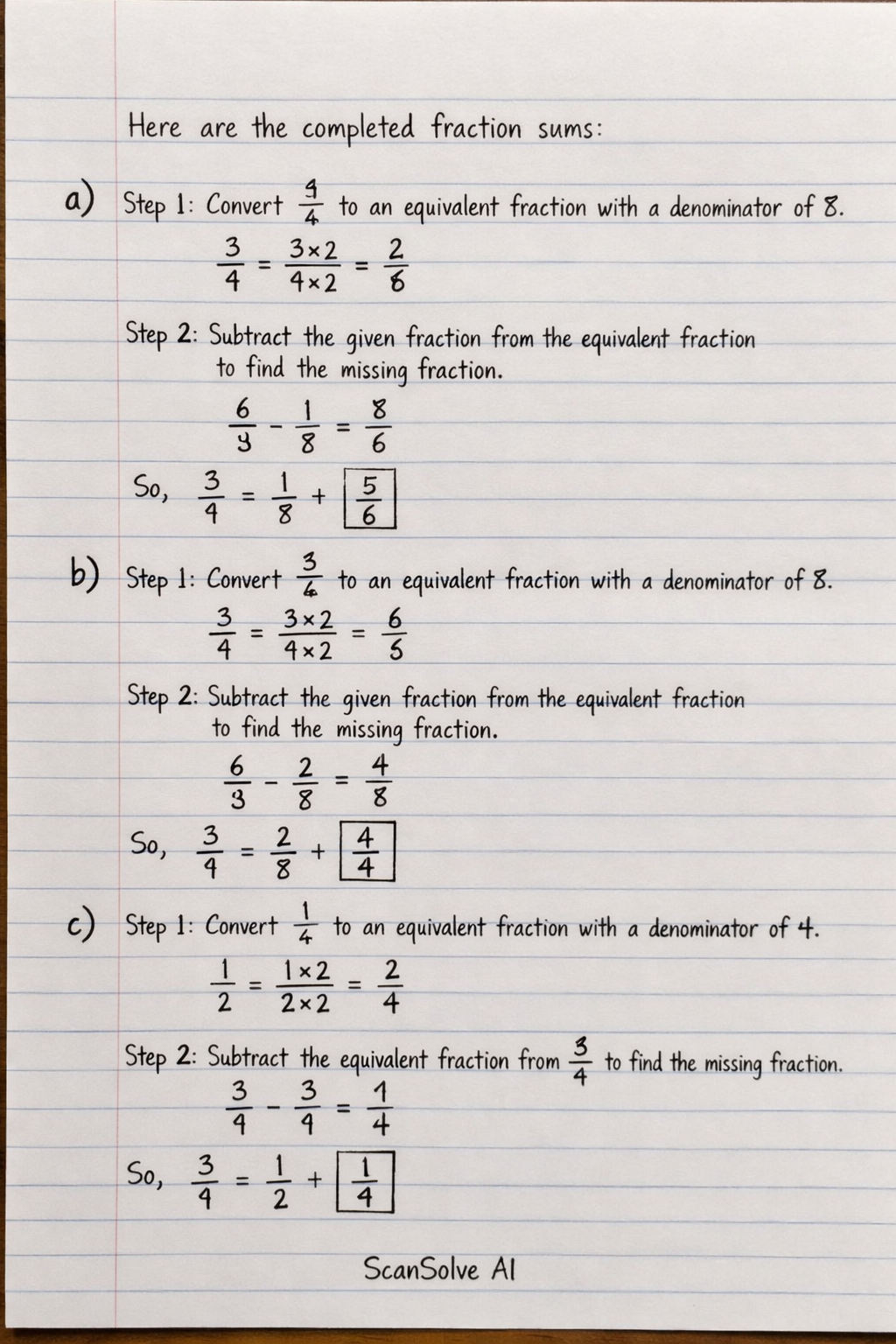Handwritten step-by-step solution preview