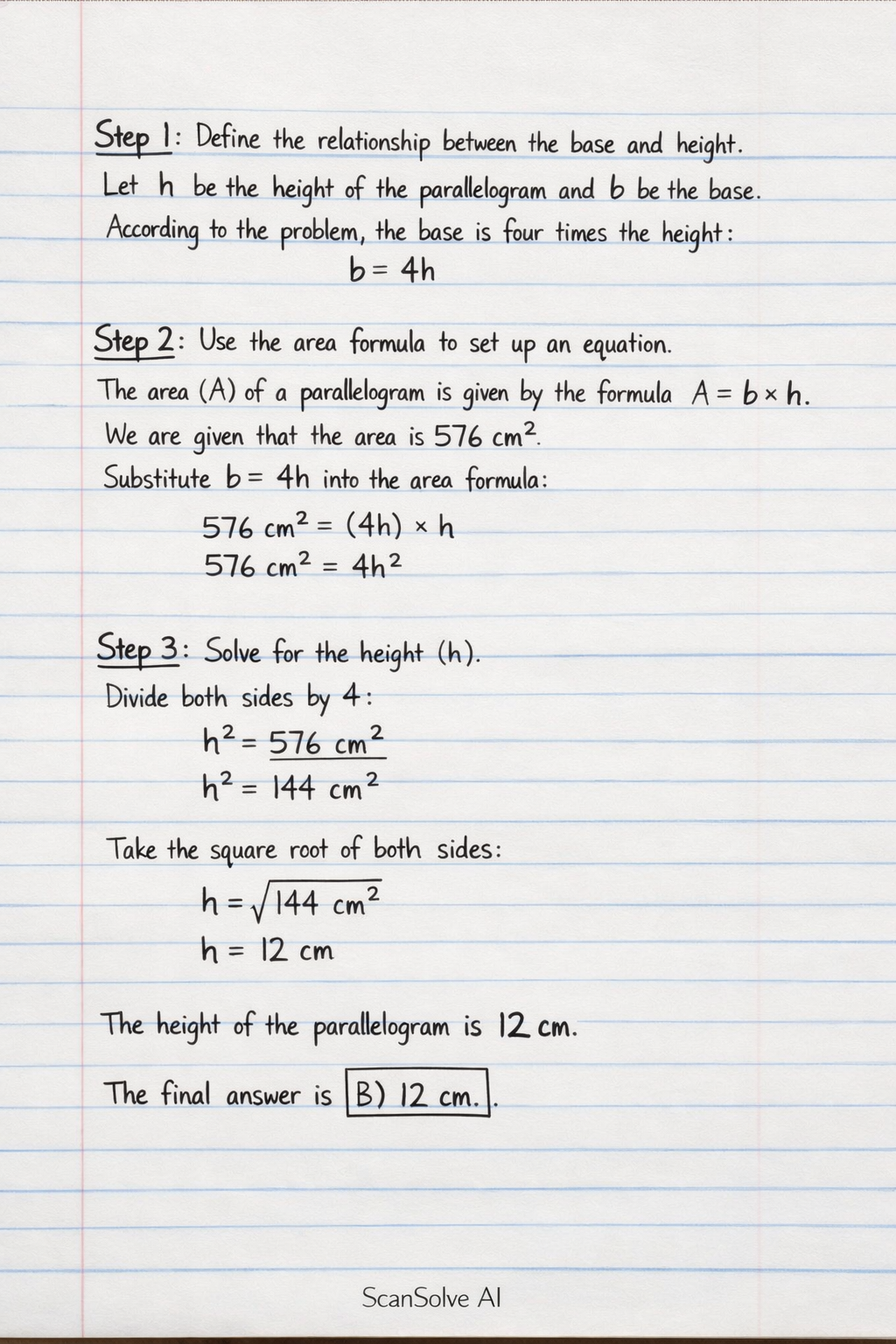 Handwritten step-by-step solution preview