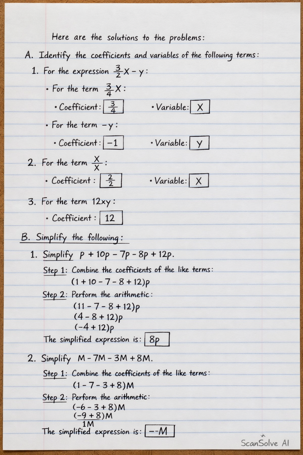 Handwritten step-by-step solution preview