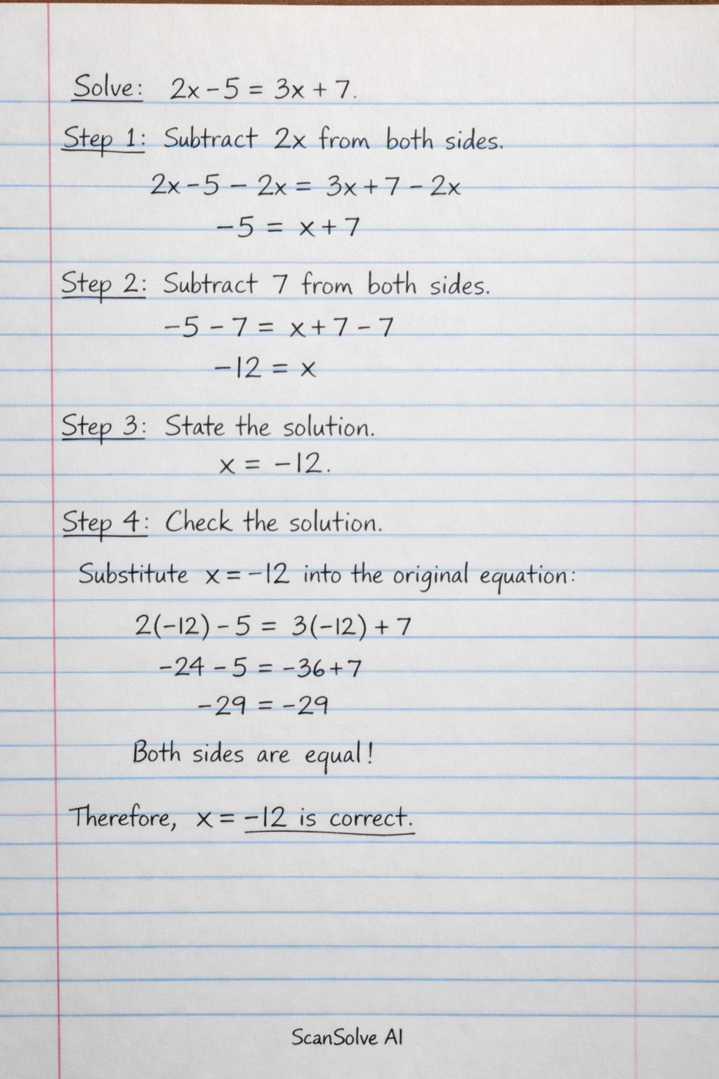 Handwritten step-by-step solution preview