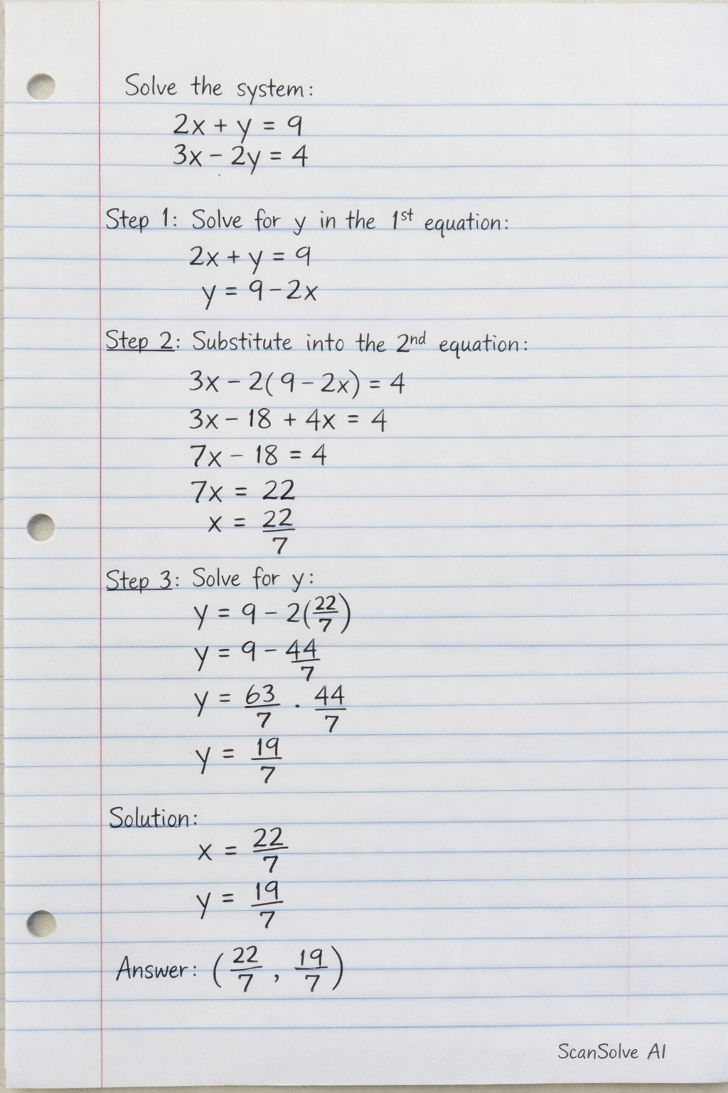 Handwritten step-by-step solution preview