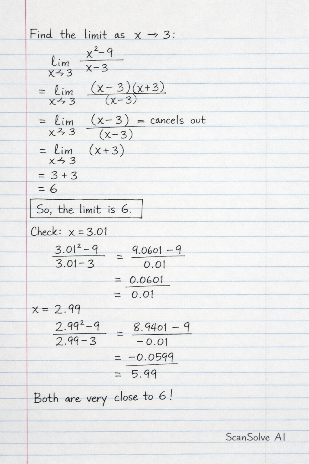 Handwritten step-by-step solution preview