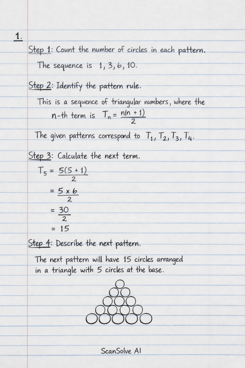 Handwritten step-by-step solution preview