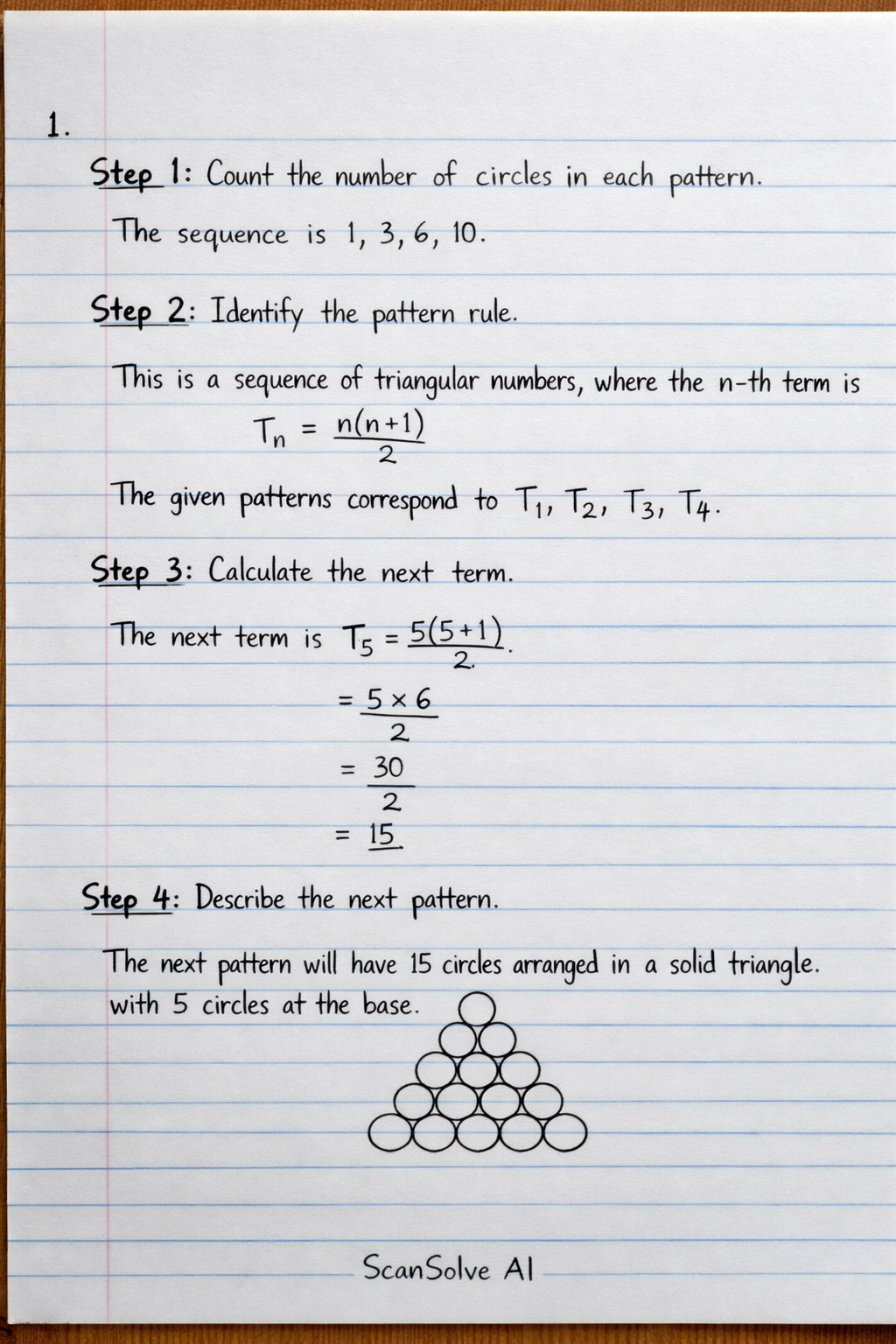 Handwritten step-by-step solution preview