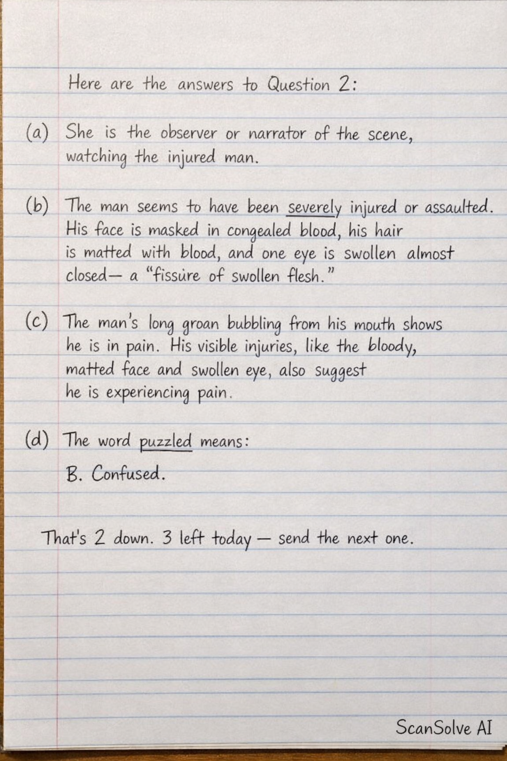 Handwritten step-by-step solution preview