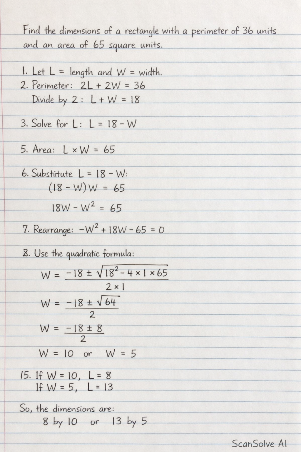 Handwritten step-by-step solution preview