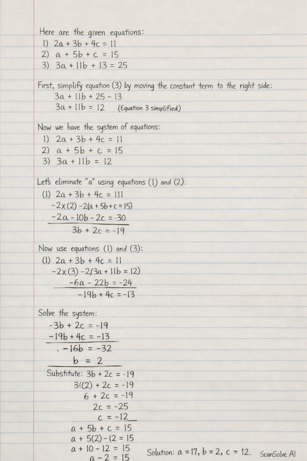 Handwritten step-by-step solution preview