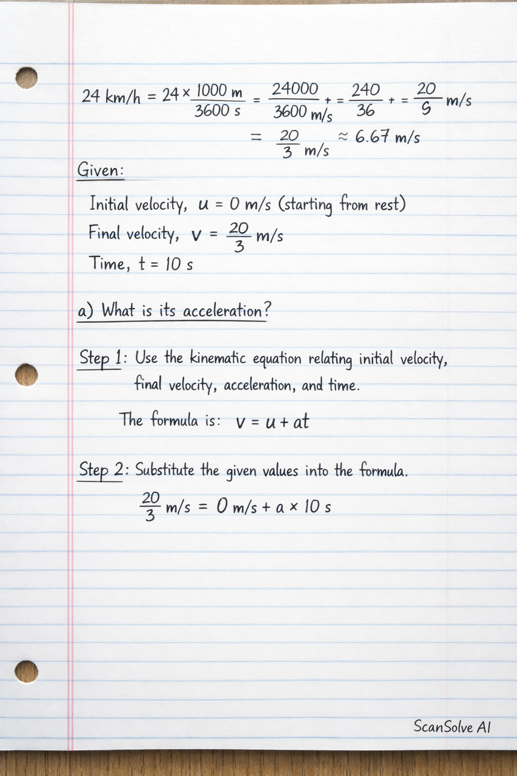 Handwritten step-by-step solution preview