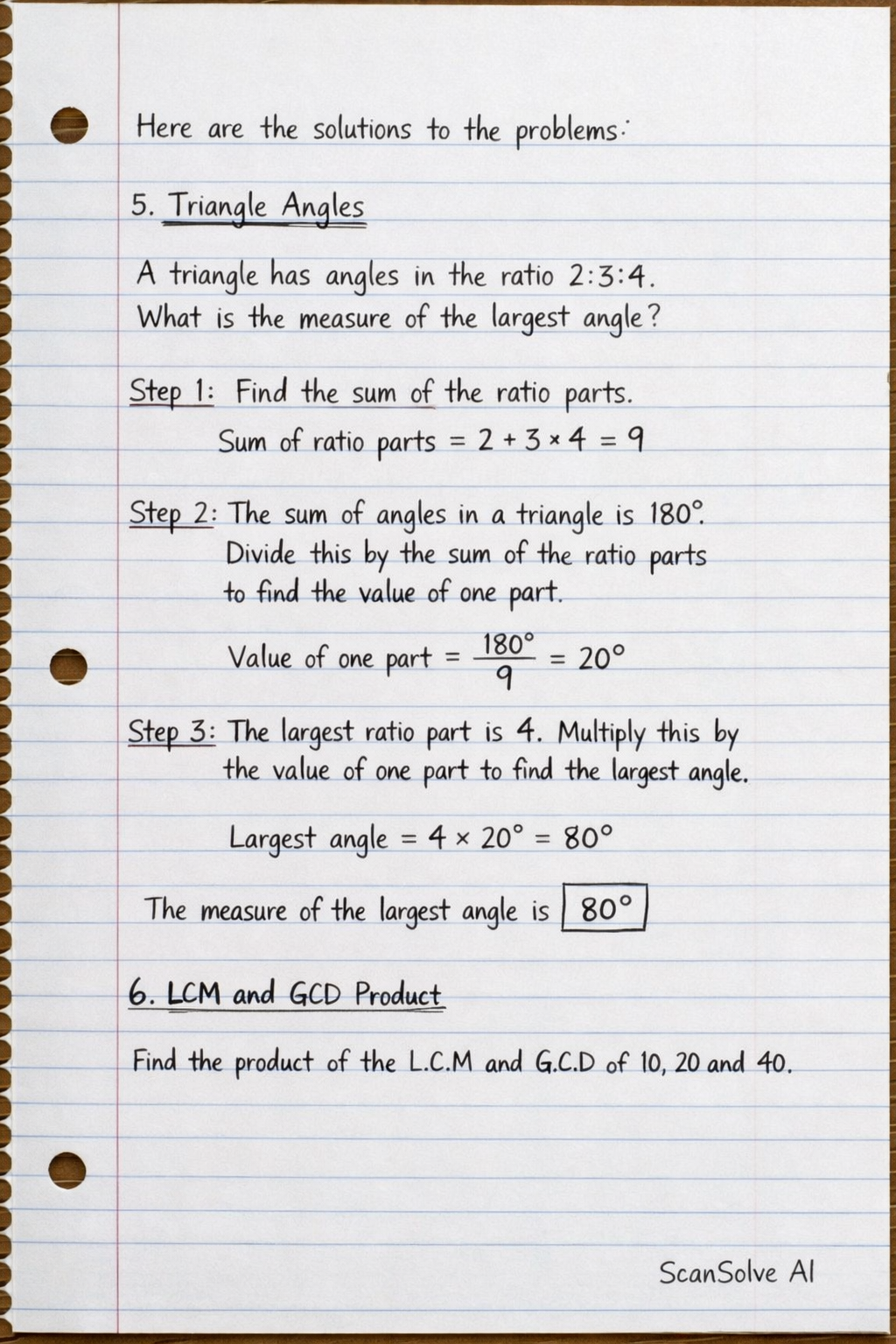 Handwritten step-by-step solution preview