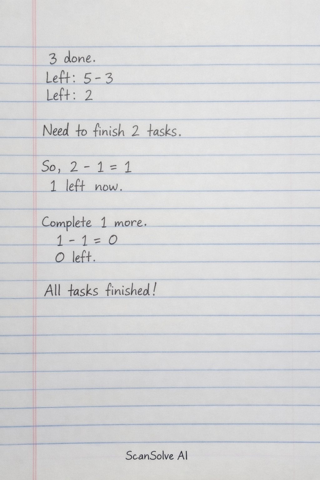 Handwritten step-by-step solution preview