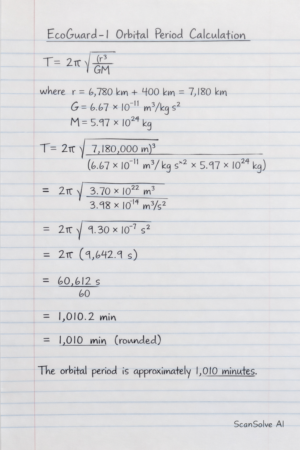 Handwritten step-by-step solution preview