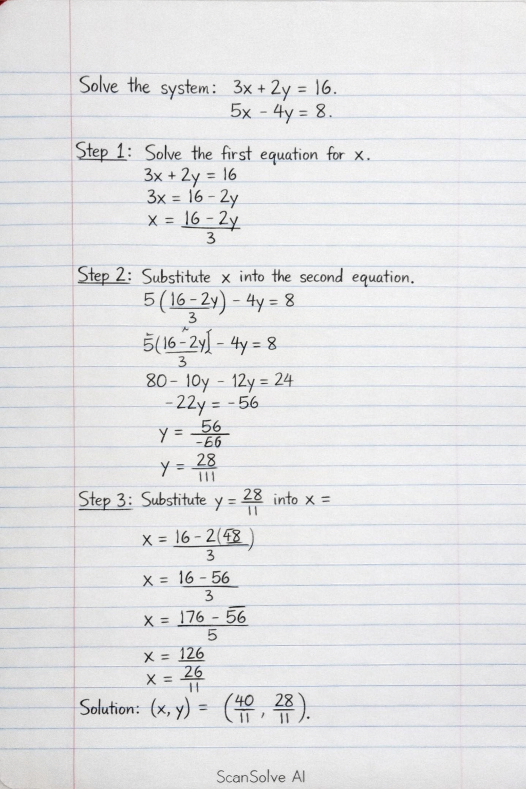 Handwritten step-by-step solution preview