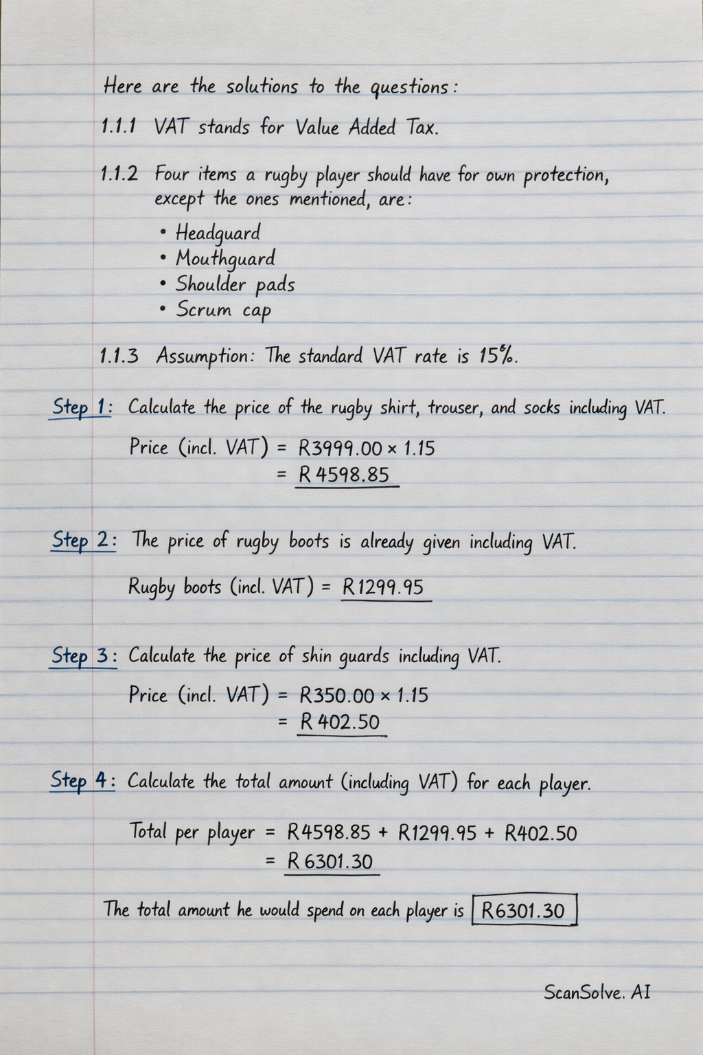Handwritten step-by-step solution preview
