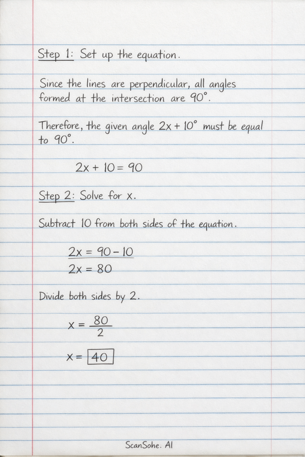 Handwritten step-by-step solution preview