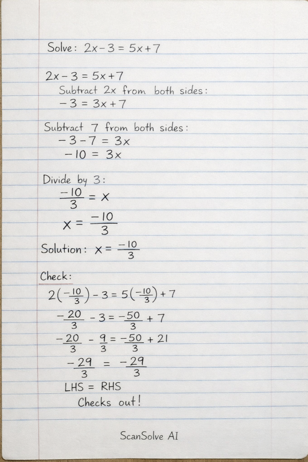 Handwritten step-by-step solution preview