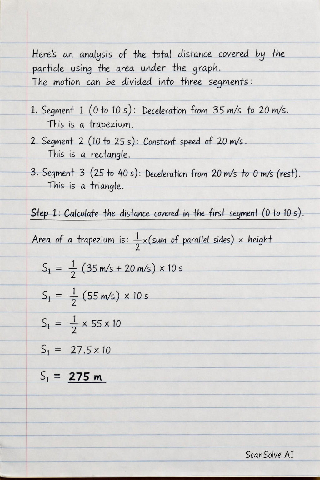 Handwritten step-by-step solution preview