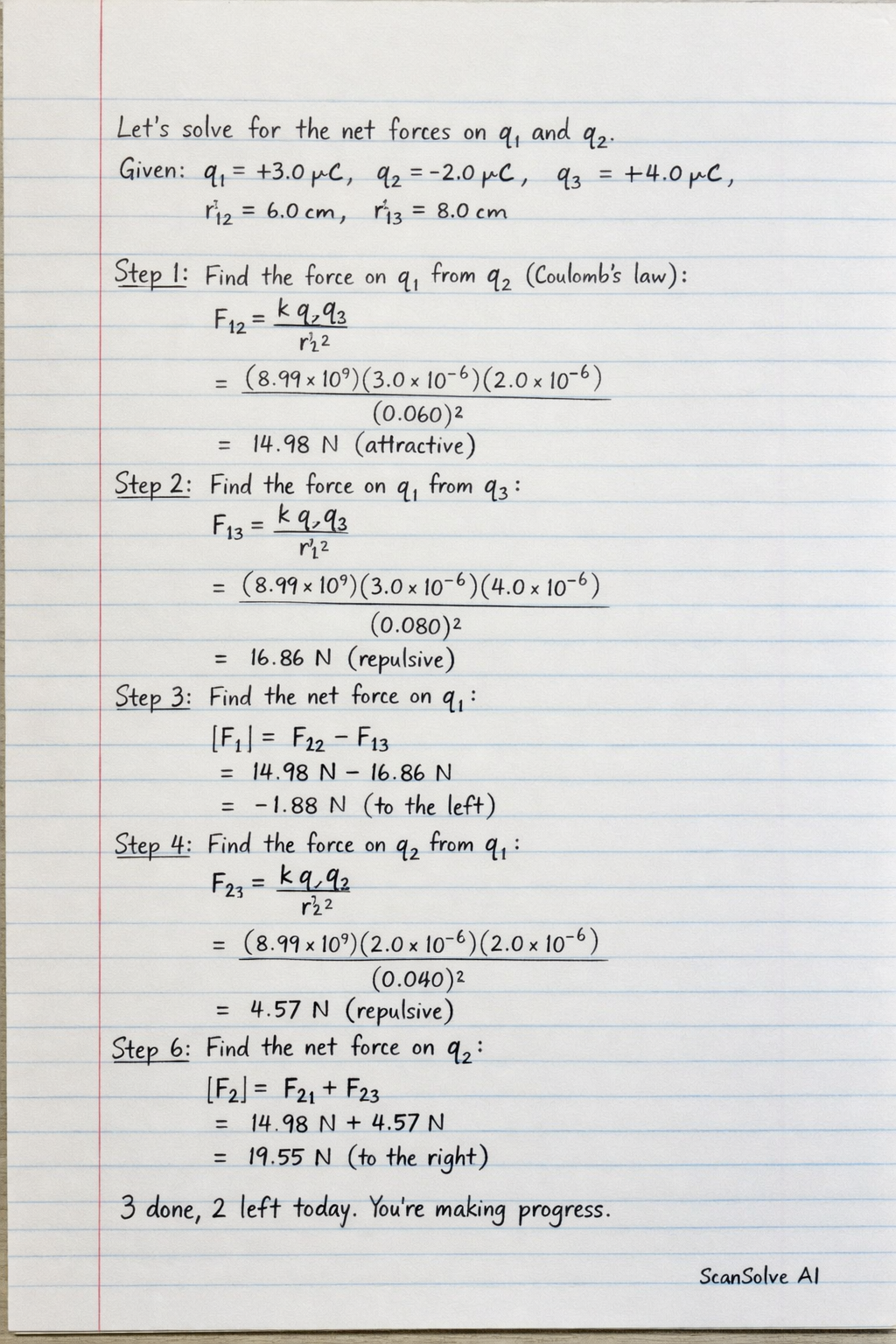 Handwritten step-by-step solution preview