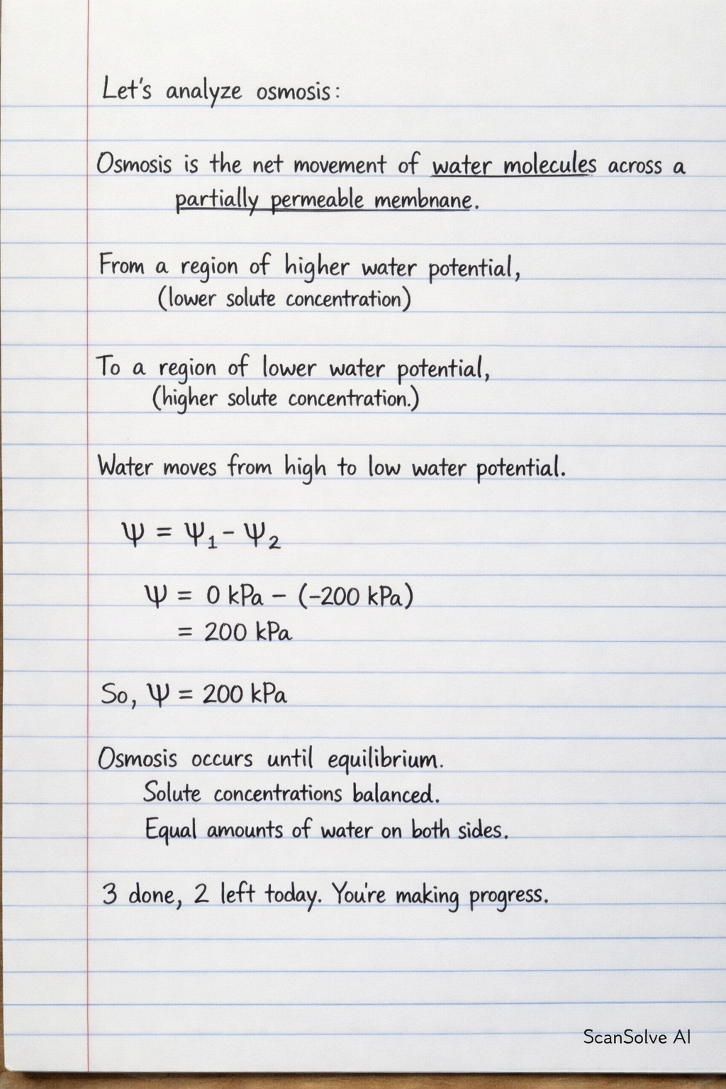 Handwritten step-by-step solution preview