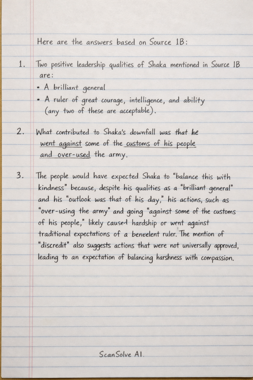 Handwritten step-by-step solution preview