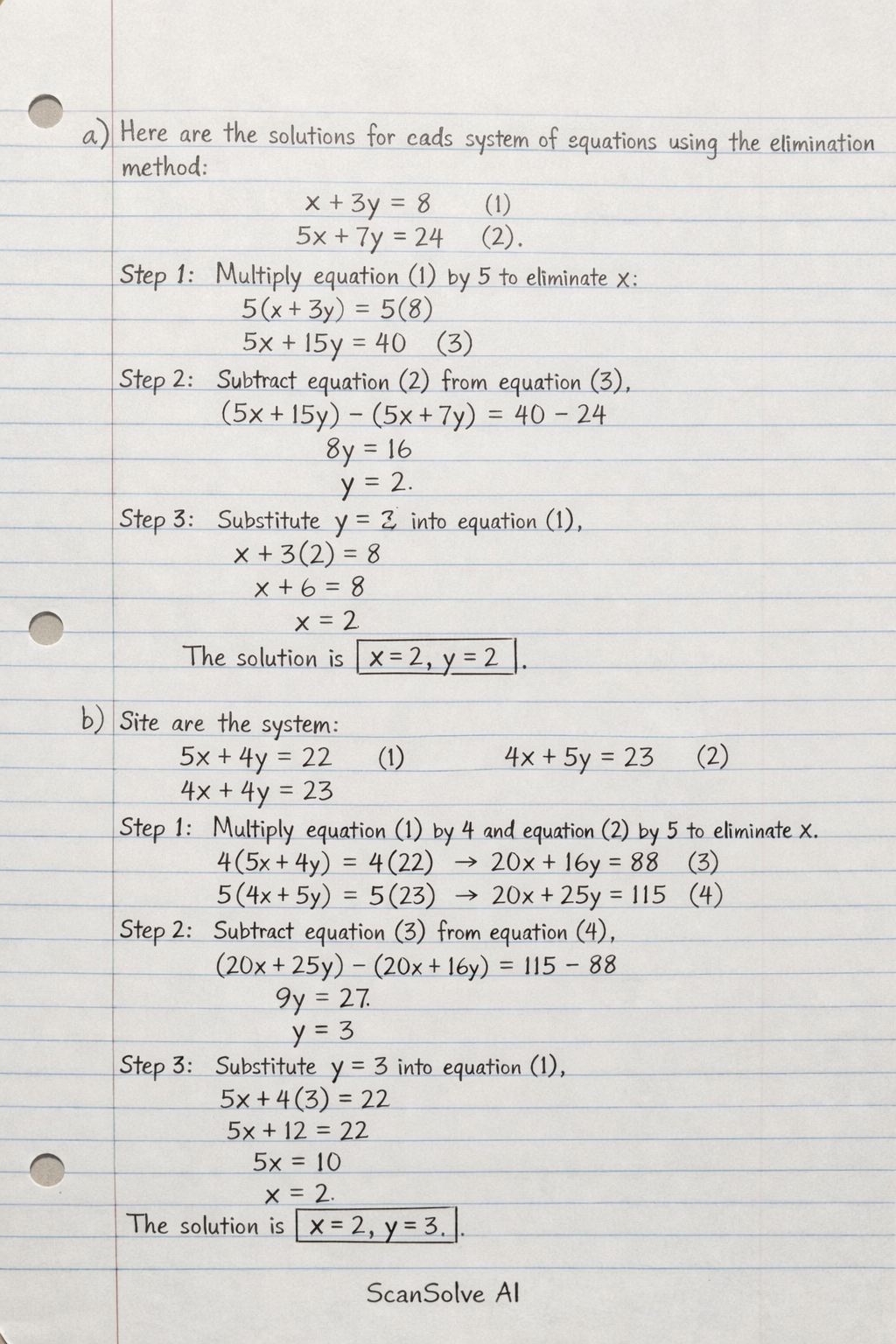 Handwritten step-by-step solution preview