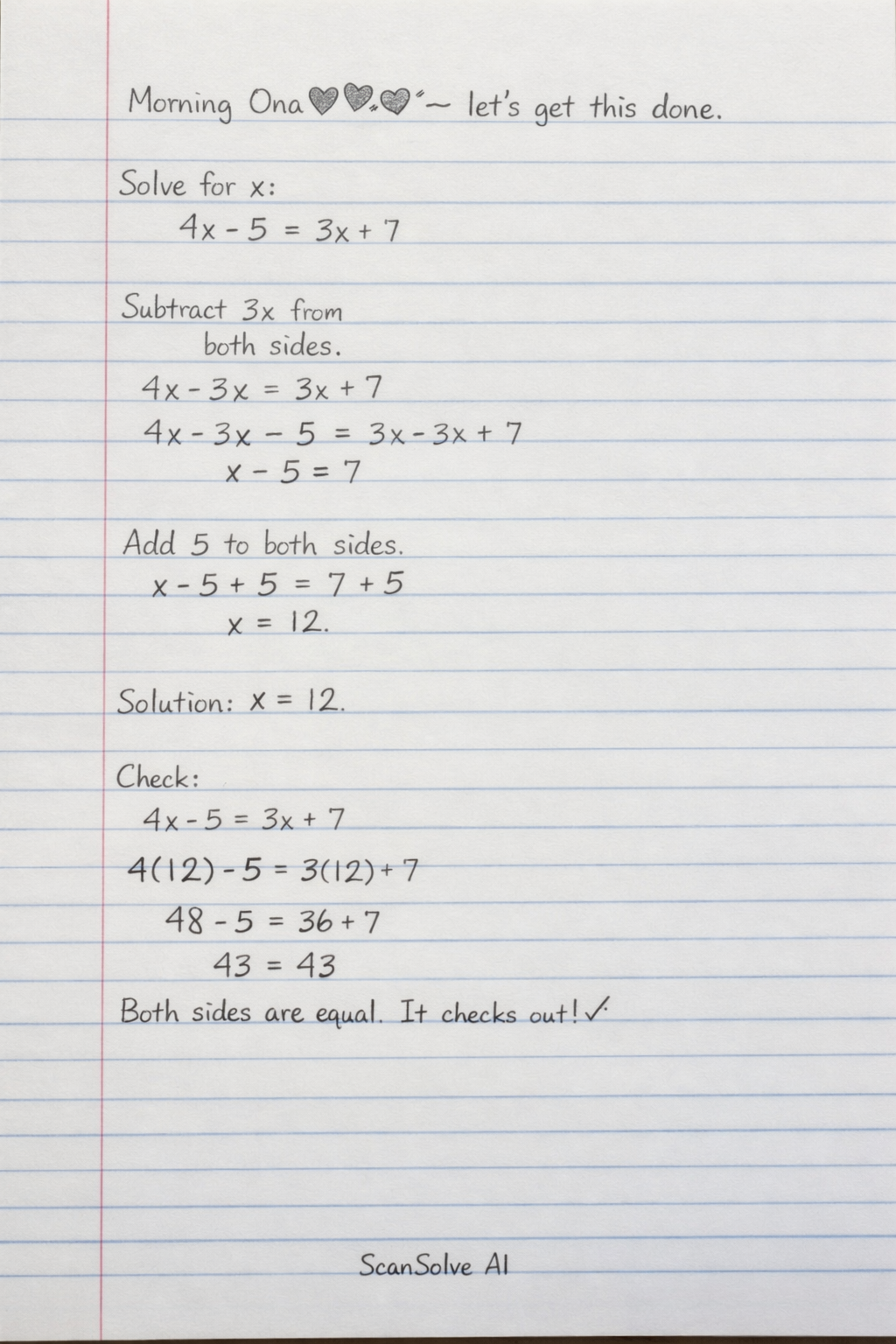 Handwritten step-by-step solution preview