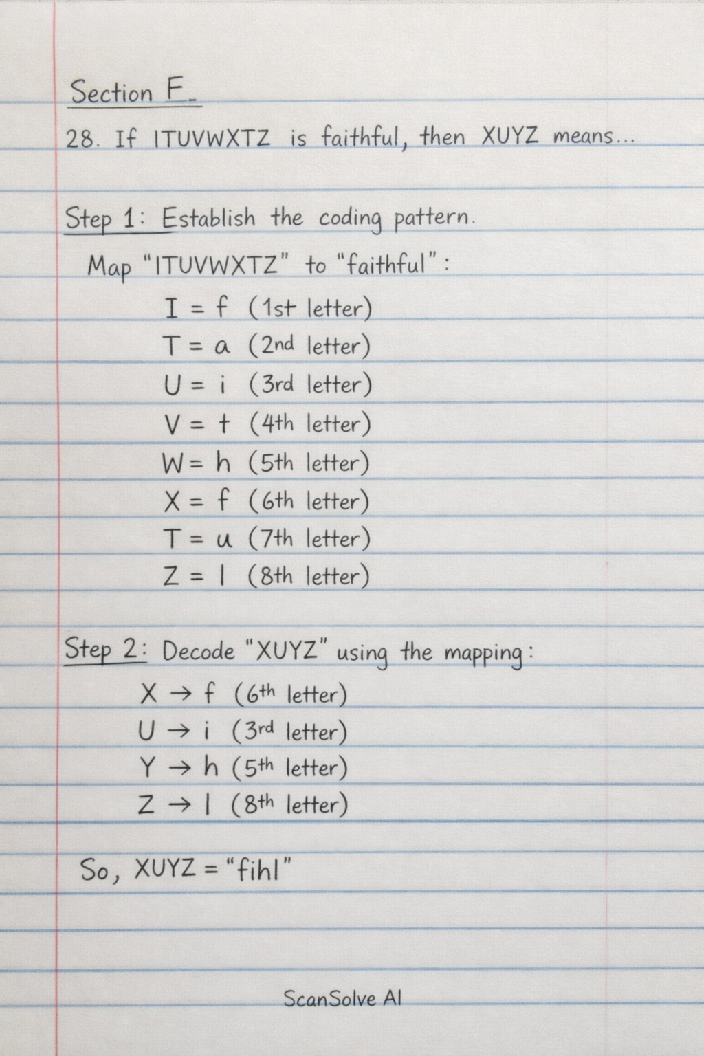 Handwritten step-by-step solution preview