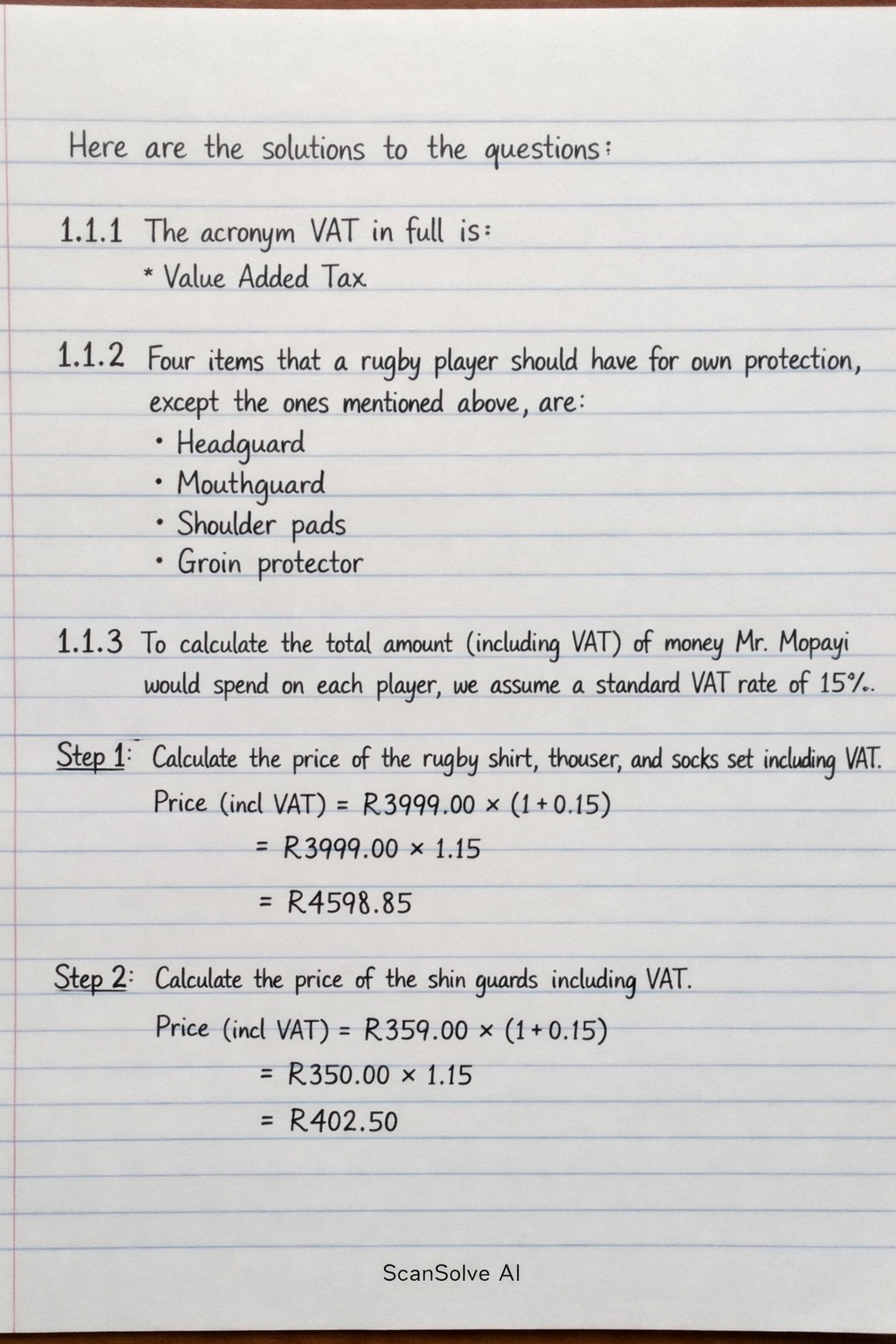 Handwritten step-by-step solution preview