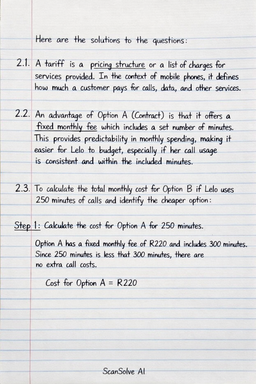 Handwritten step-by-step solution preview