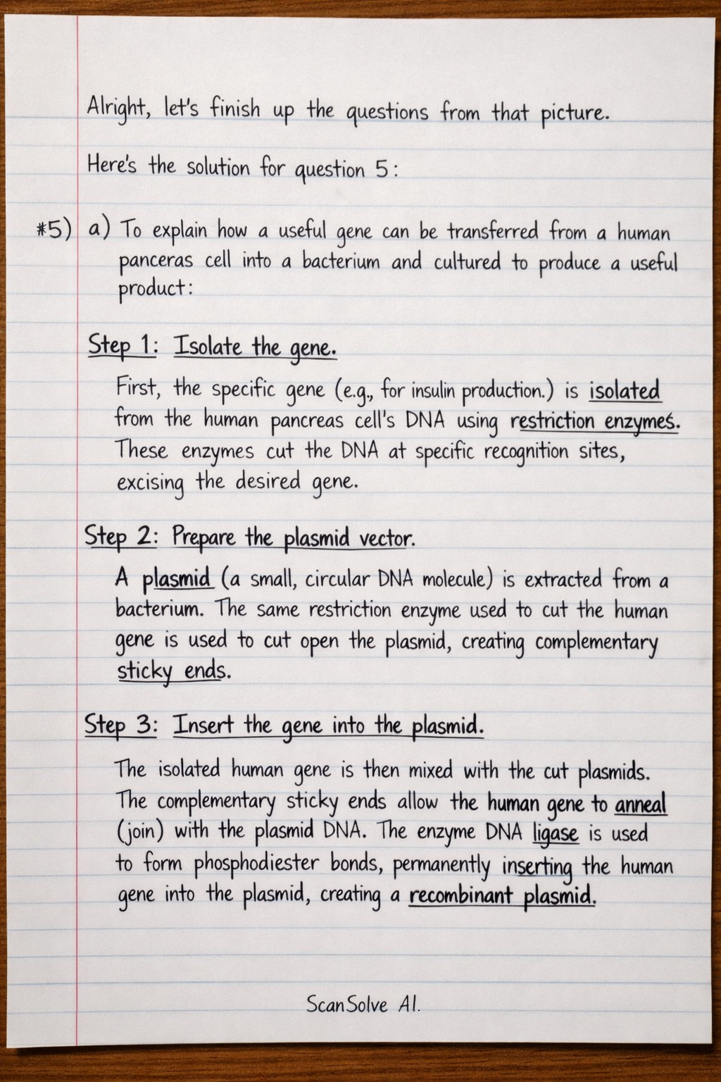 Handwritten step-by-step solution preview