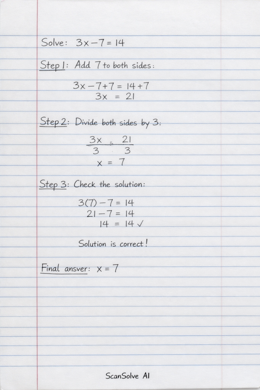 Handwritten step-by-step solution preview
