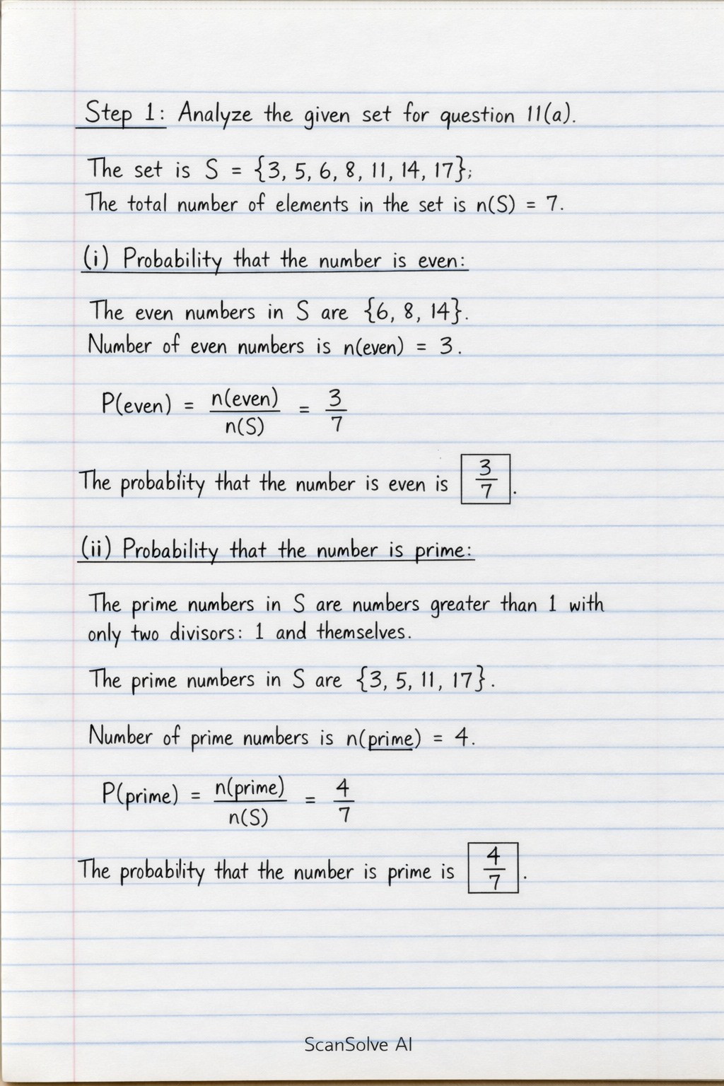 Handwritten step-by-step solution preview