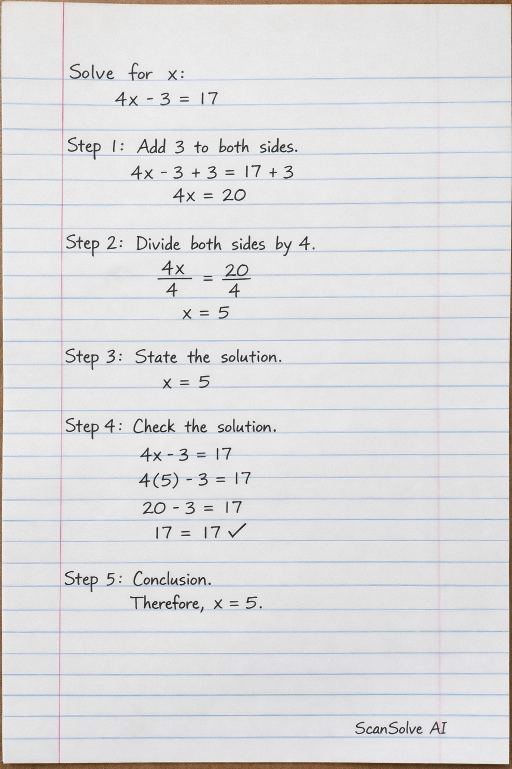 Handwritten step-by-step solution preview