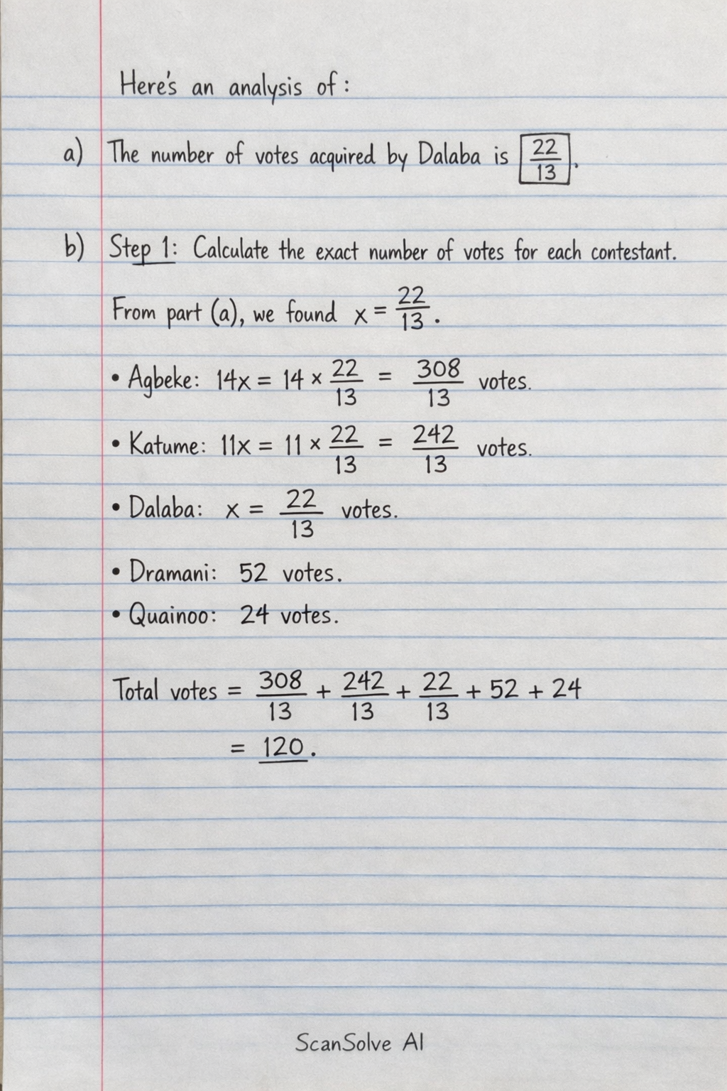 Handwritten step-by-step solution preview