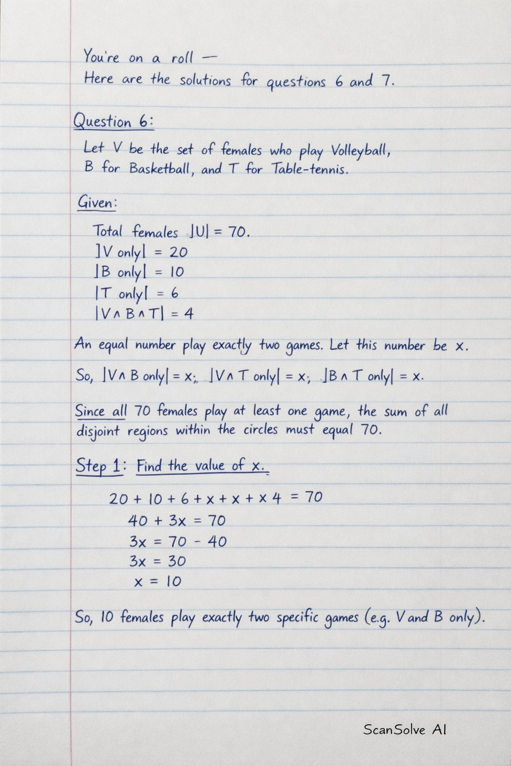 Handwritten step-by-step solution preview