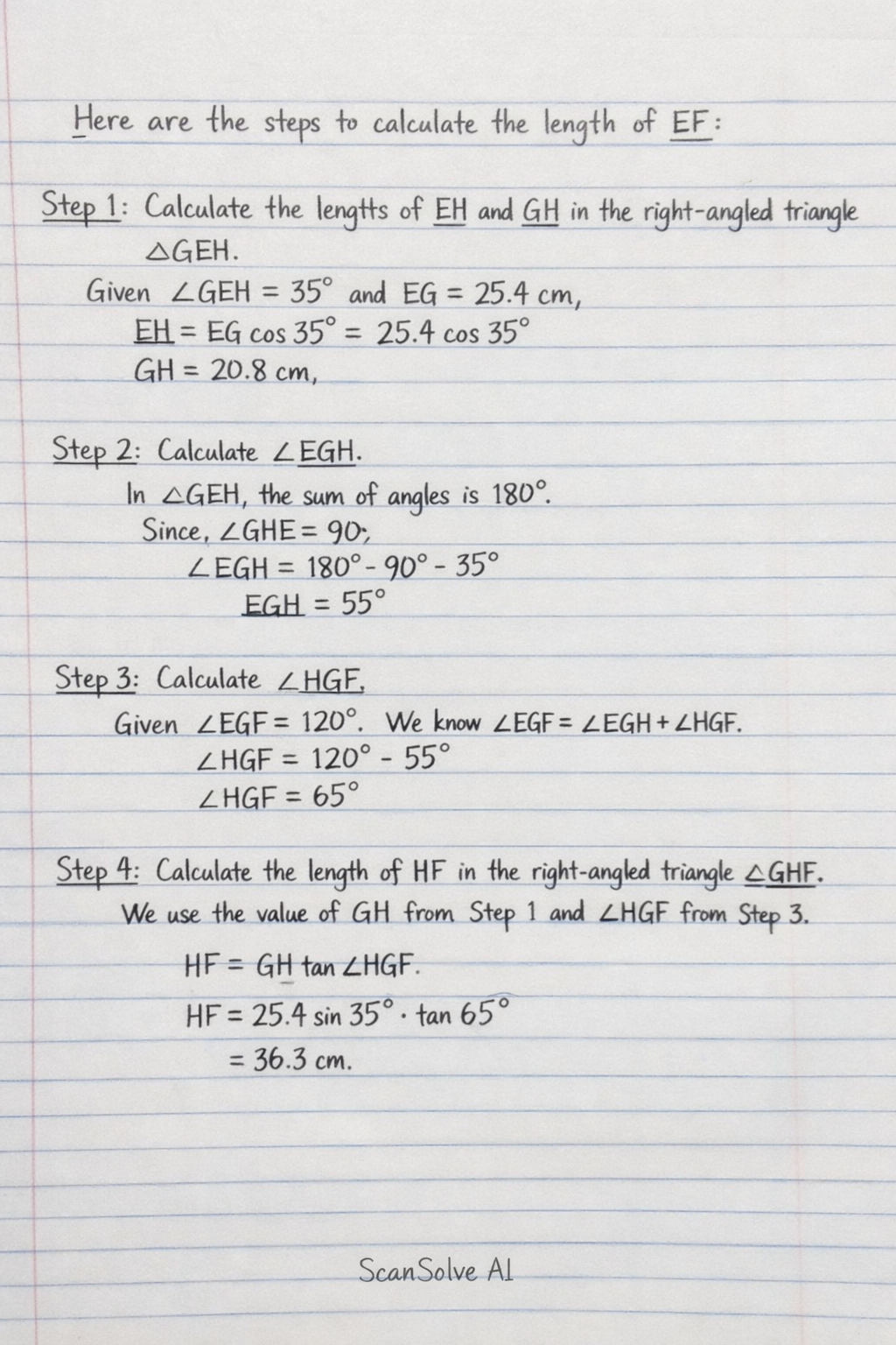 Handwritten step-by-step solution preview