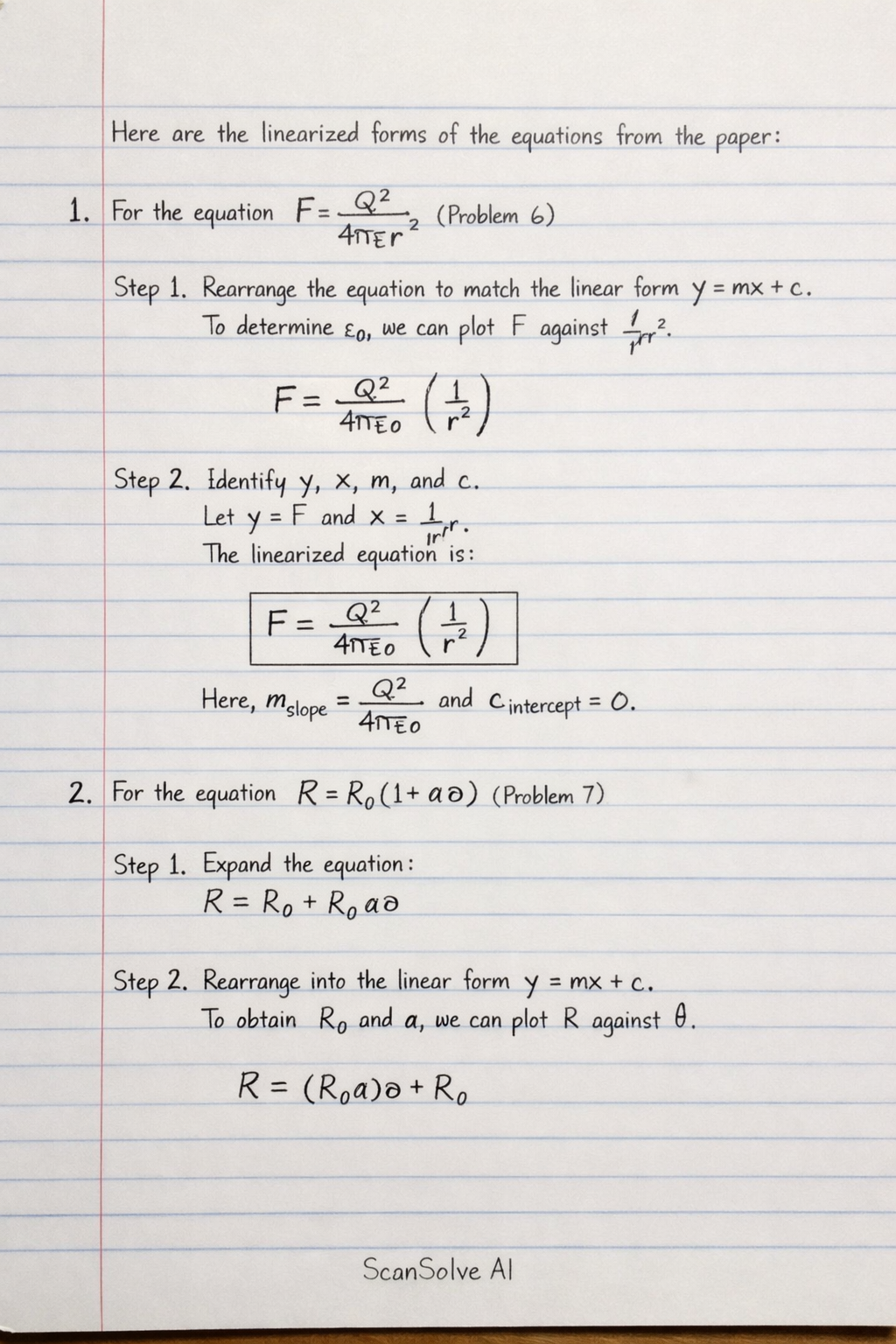 Handwritten step-by-step solution preview